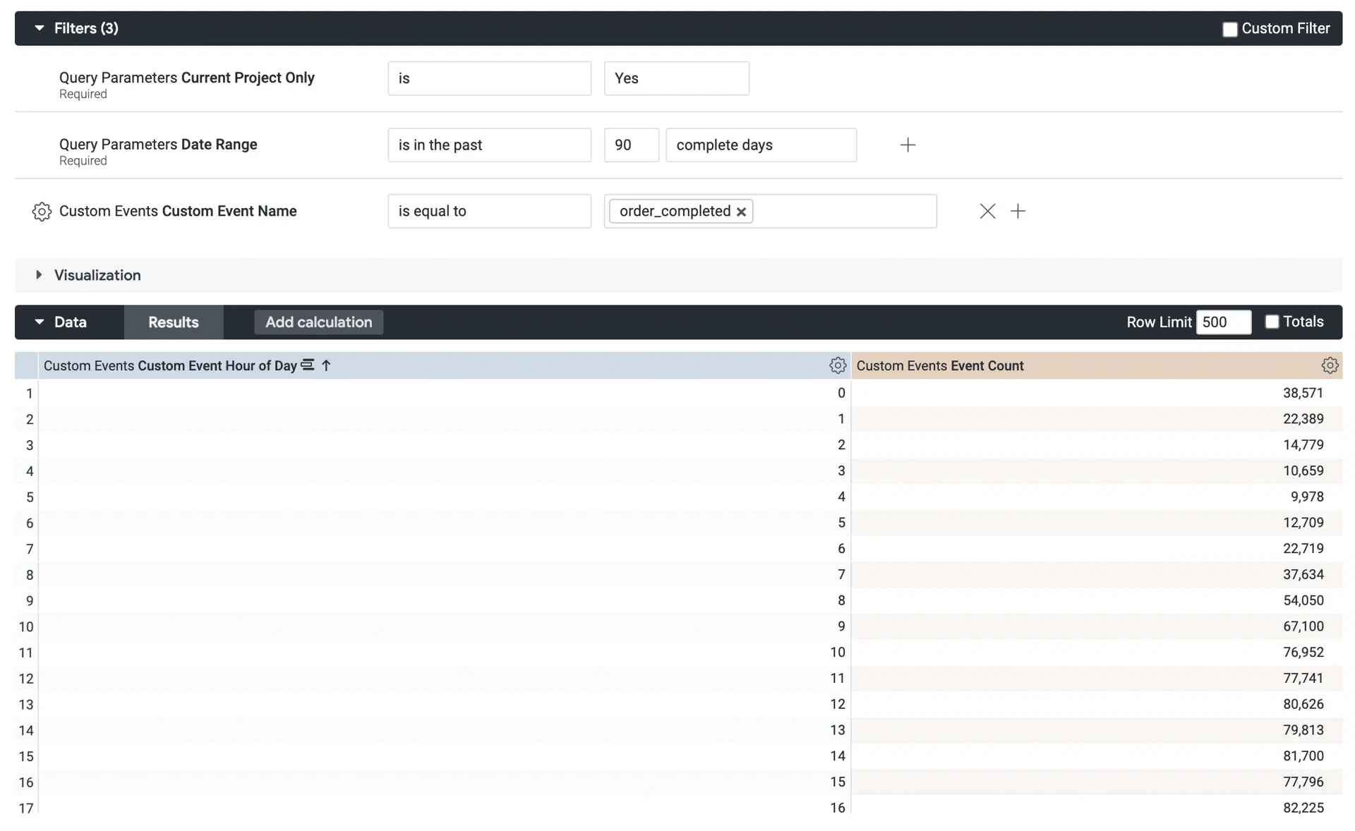 Custom queries and reference for the Custom Events Explore Custom queries and reference for the Custom Events Explore