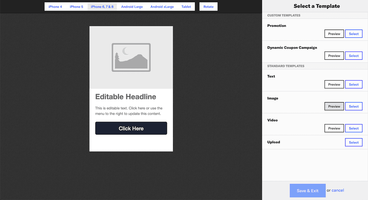 Landing pages Landing pages