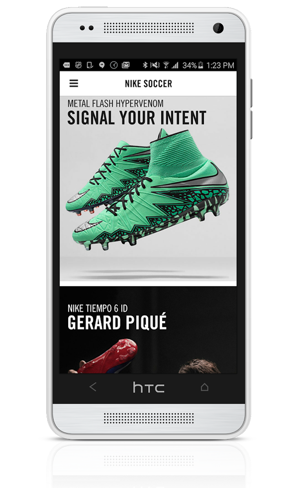 Example of using in-app messaging for content marketing