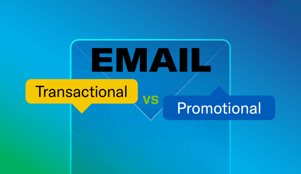 graphical representation of transactional email vs. promotional email||||||||