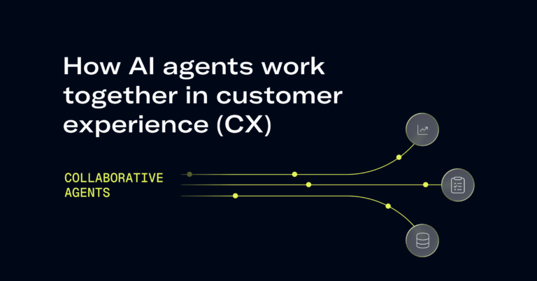 How AI agents work together in customer experience (CX).