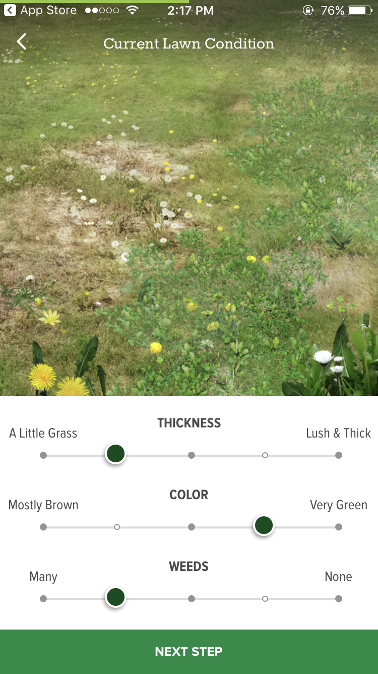 current-lawn-condition-scotts-my-lawn-app-screenshot