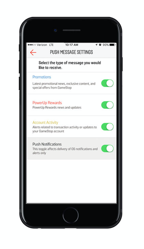 gamestop-app-push-notification-preference-center-personalized-push