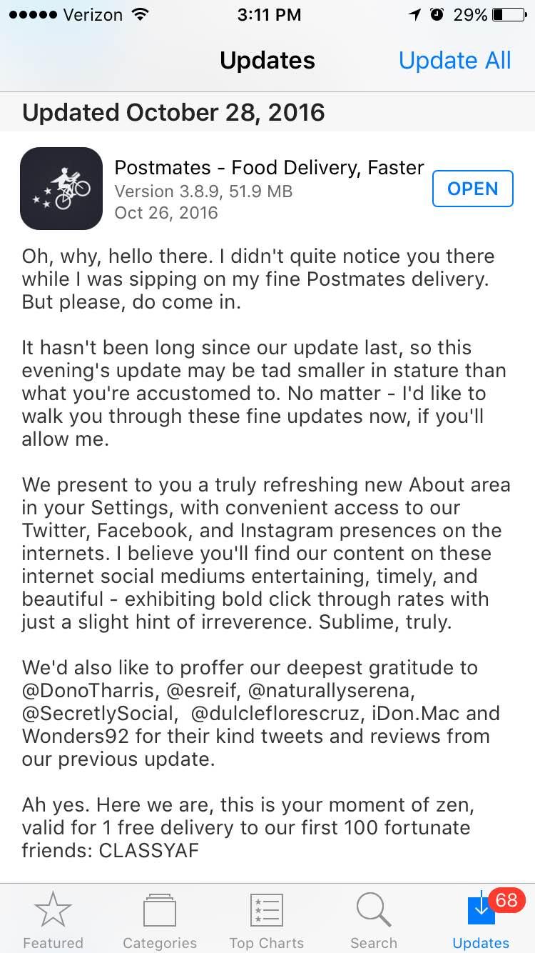 postmates-app-store-update-free-delivery-offer-screenshot