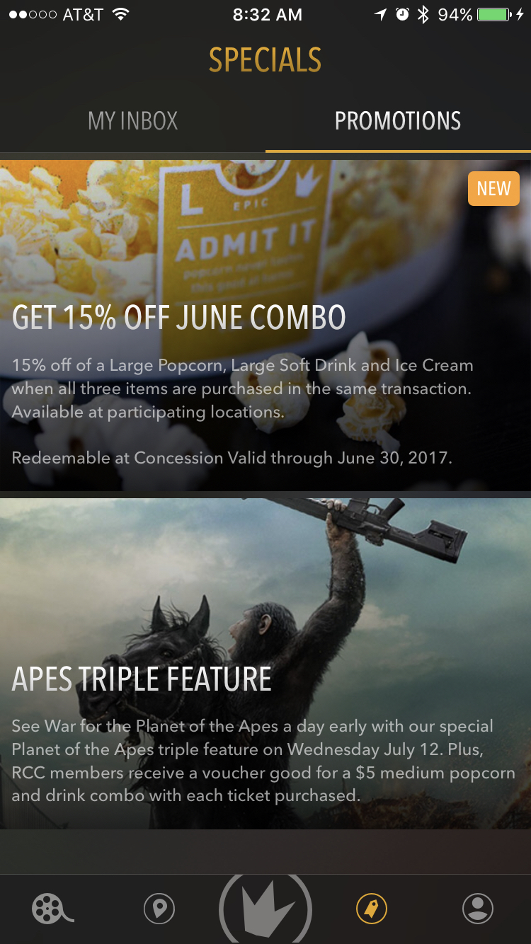 regal-cinemas-in-app-message-center-screenshot